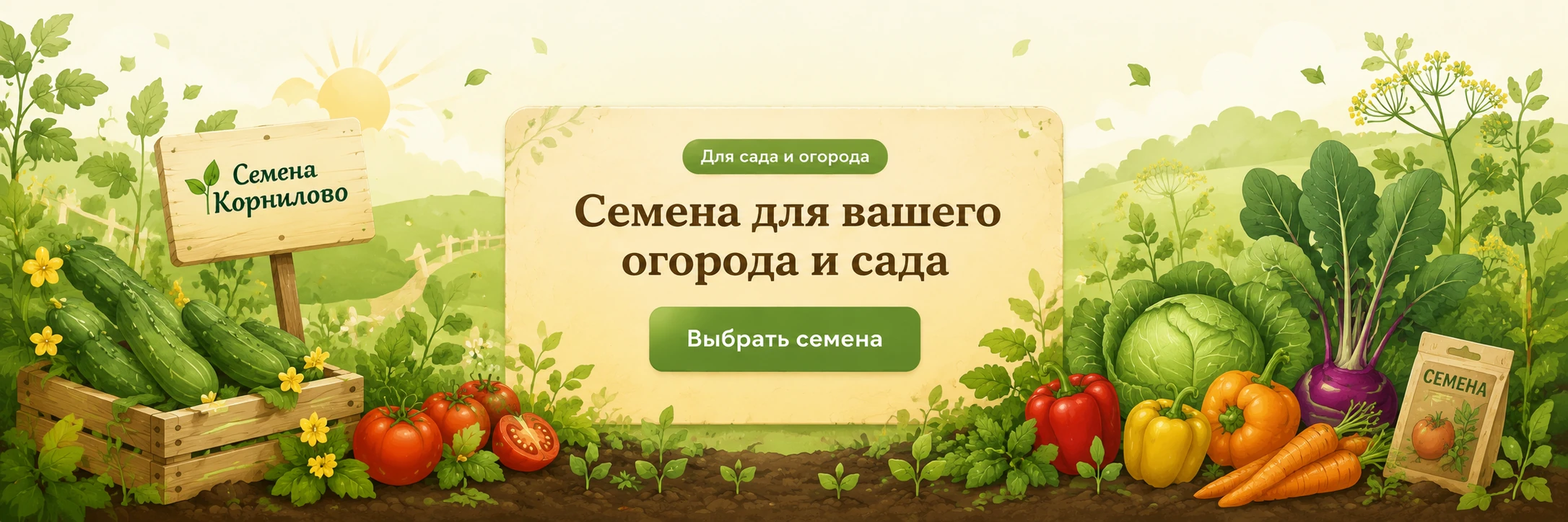 Семена для вашего огорода и сада